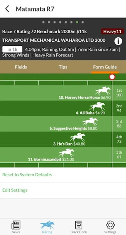 LoveRacing.NZ for Android - Get NZ Thoroughbred Race Info