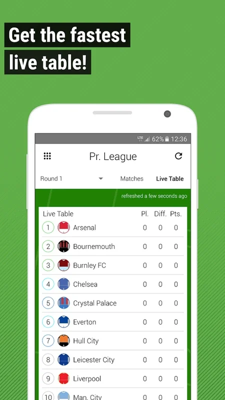 TorAlarm for Android: Soccer Calendar & Live Scores