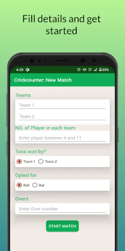 Crickcounter for Android - Track Cricket with Ease