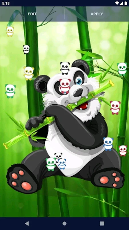 Panda Kawaii Live Wallpaper for Android - Customizable Visual Delight