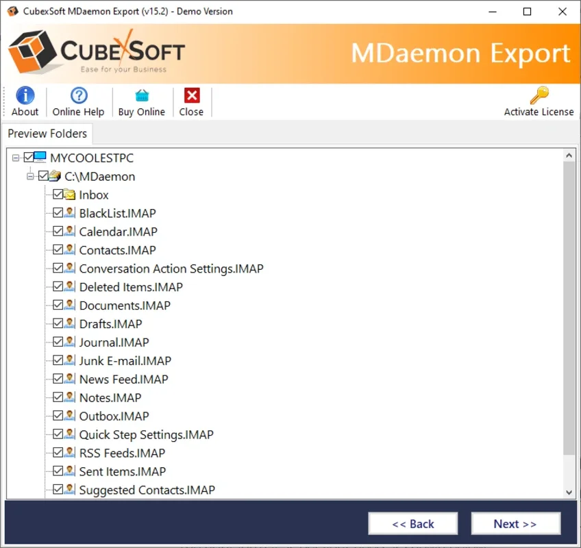 CubexSoft MDaemon Converter for Windows - Efficient Data Conversion