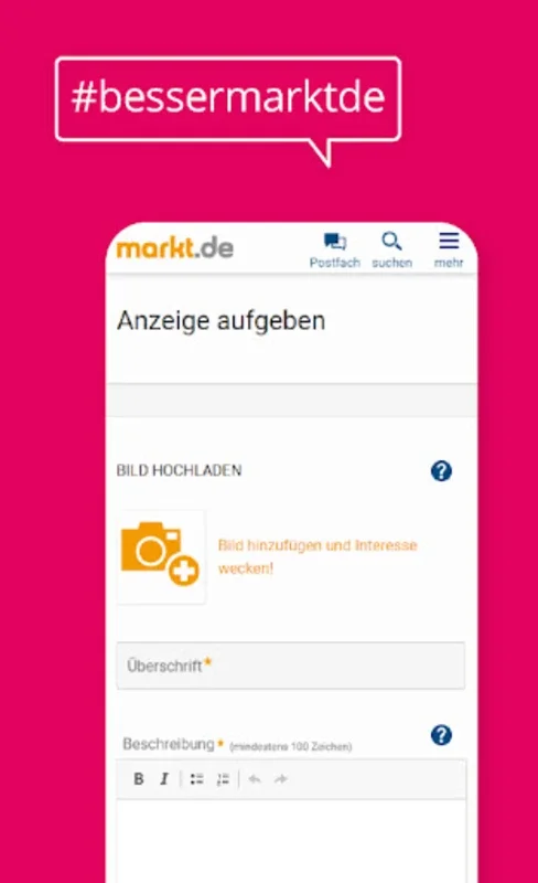 markt.de Kleinanzeigen for Android: A Vast Marketplace