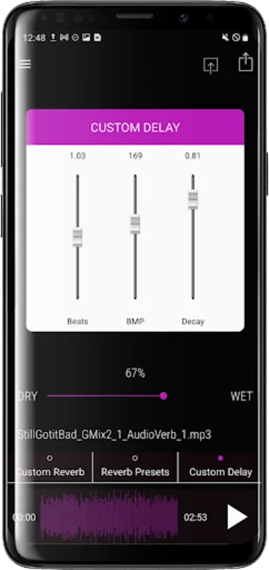 AudioVerb: Add Reverb to Audio for Android