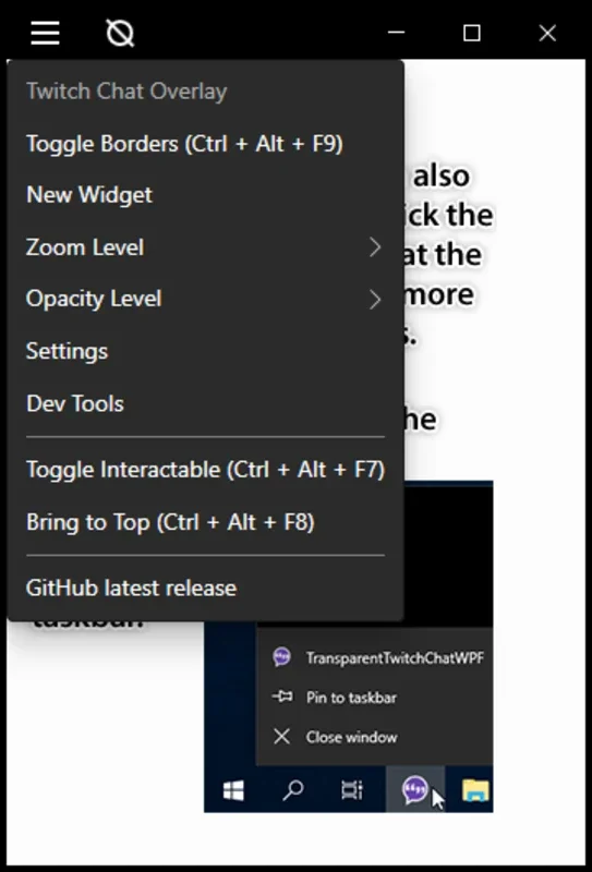 Transparent Twitch Chat Overlay for Windows - Enhance Your Streaming