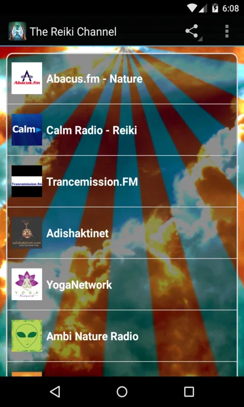 The Reiki Channel for Android: Meditative Radio Stations