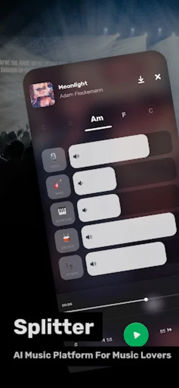 Splitter: Vocal Remover & More for Android - Music Track Customization