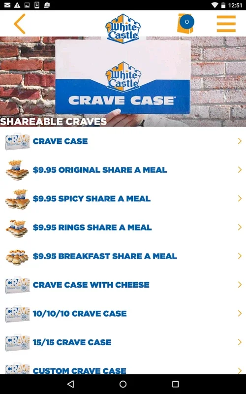 White Castle for Android: Convenient Ordering and Exclusive Deals