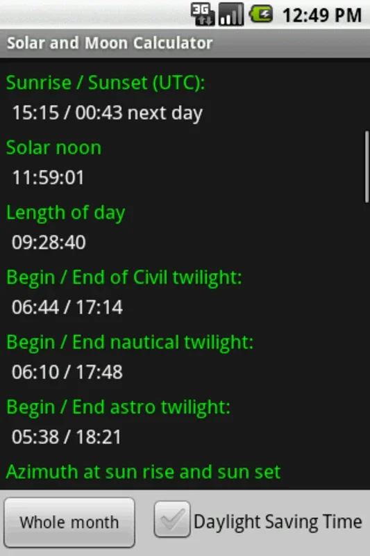 Solar and Moon Calculator for Android: Accurate Celestial Info