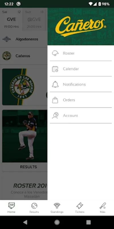 Cañeros for Android: Real-Time Mexican Pacific League Info