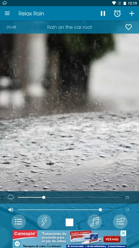 Relax Rain: Customizable Rain Sounds for Android