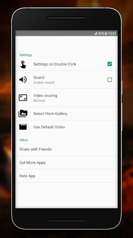 Fireplace Video Live Wallpaper for Android - Warm Ambiance