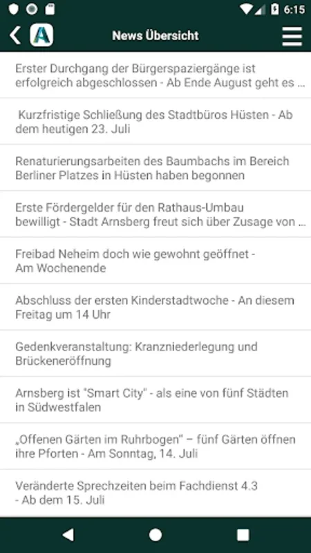 ArnsbergApp for Android - Enrich Your Local Experience