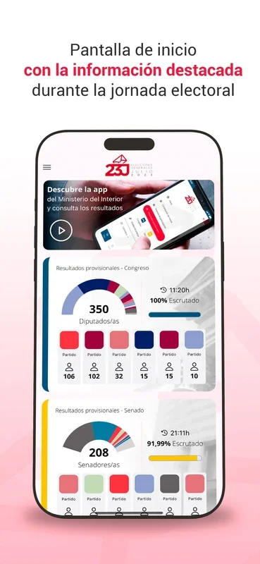 Generales 23J for Android - Live Election Results App