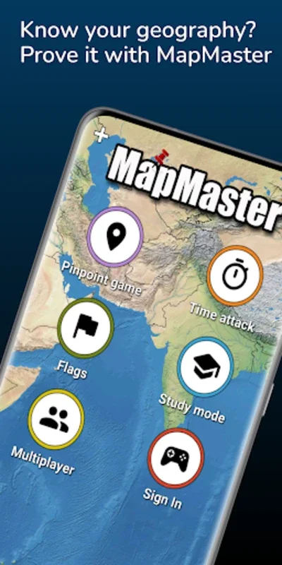 MapMaster Free for Android - Master Geography with Dynamic Maps