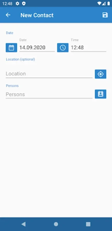 Contact Diary for Android: Secure Contact Logging