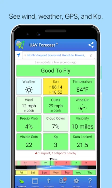 UAV Forecast for Drone Pilots on Android - Stay Informed