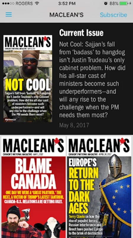 Macleans for Android: Comprehensive Canadian News App