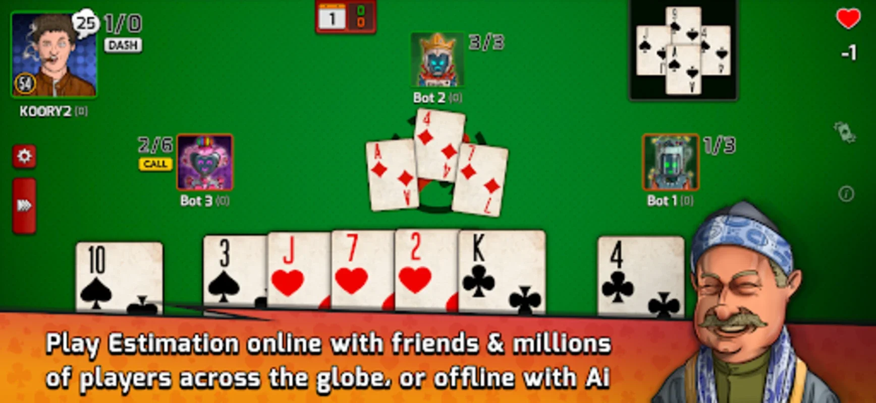 Pocket Estimation for Android - Strategic Card Game