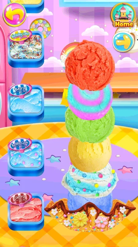 Rainbow Ice Cream for Android - A Delicious App