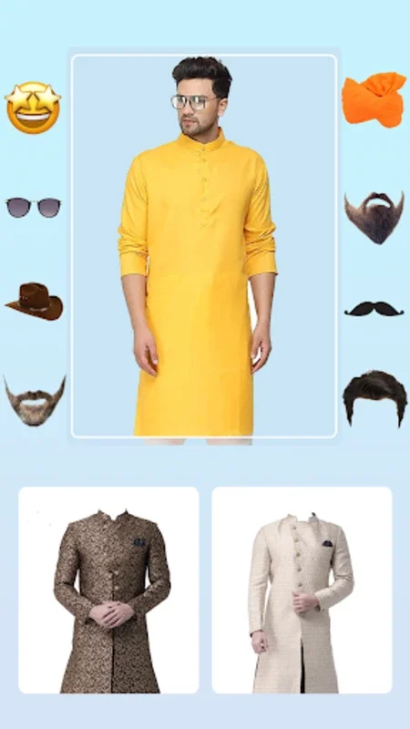 Men Salwar Kameez Photo Suit for Android - Virtual Fitting