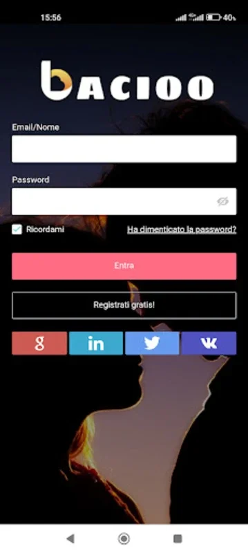 Bacioo for Android - Find Love and Friends in Italy