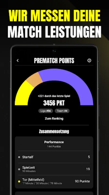 Prematch - Der echte Fußball for Android - No Download Needed