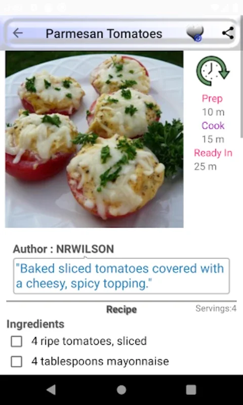 Parmesan Recipes for Android - No Downloading Needed
