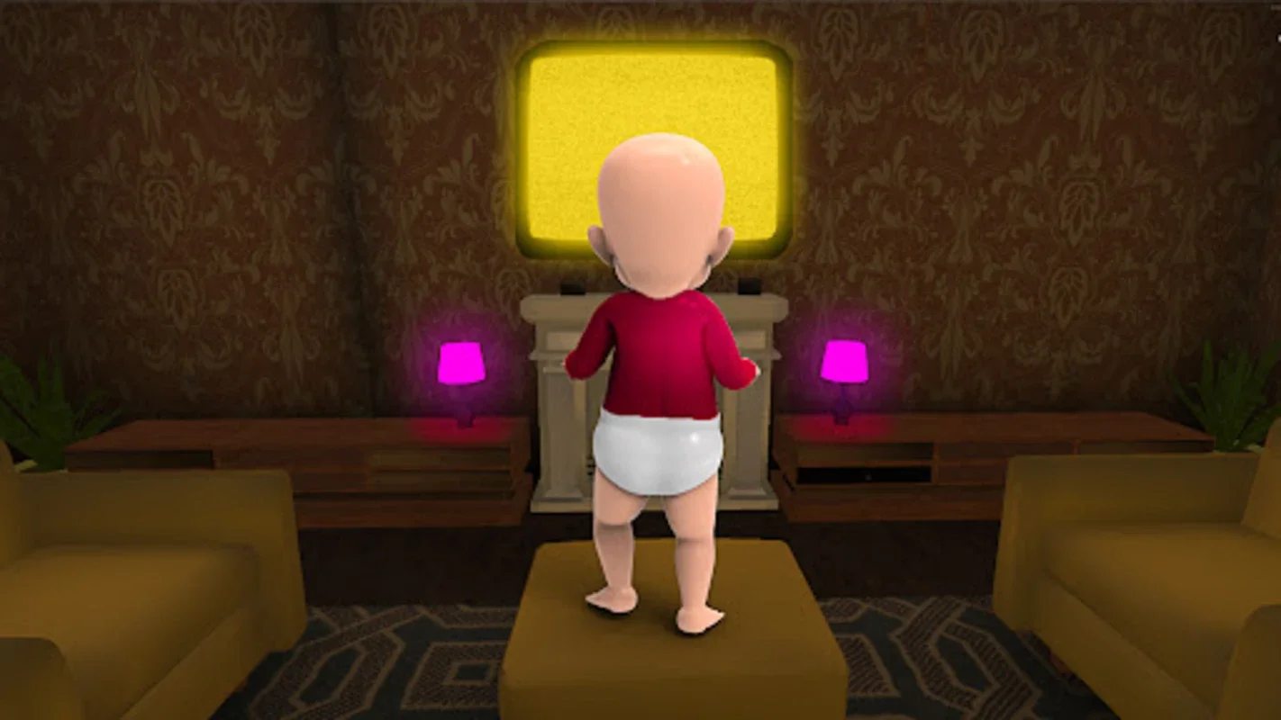 Baby in Pink Horror Games 3D for Android - Terrifying Survival