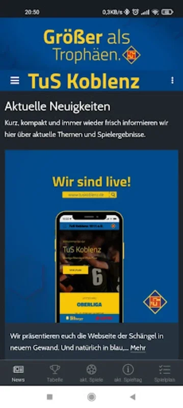 TuS Koblenz for Android: Stay Updated Instantly