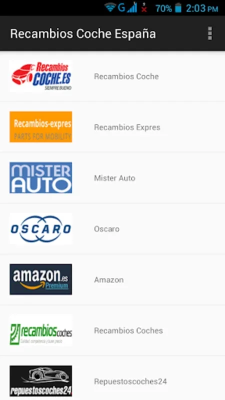 Recambios Coche España for Android - Quality Car Parts