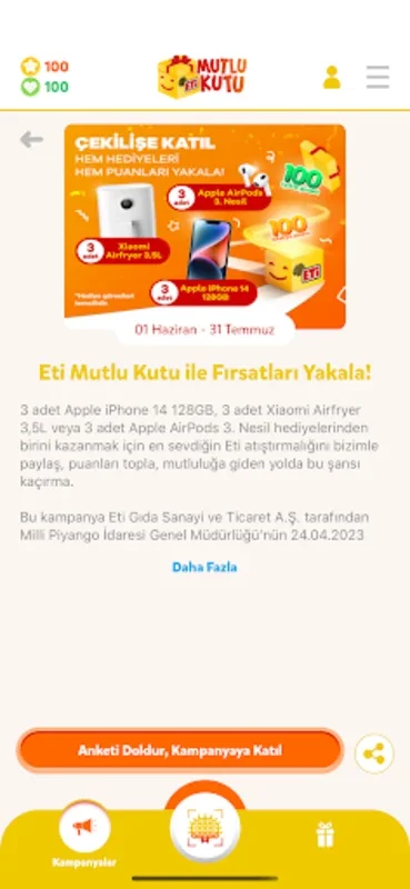 Eti Mutlu Kutu for Android - Unlock Rewards and Give Back