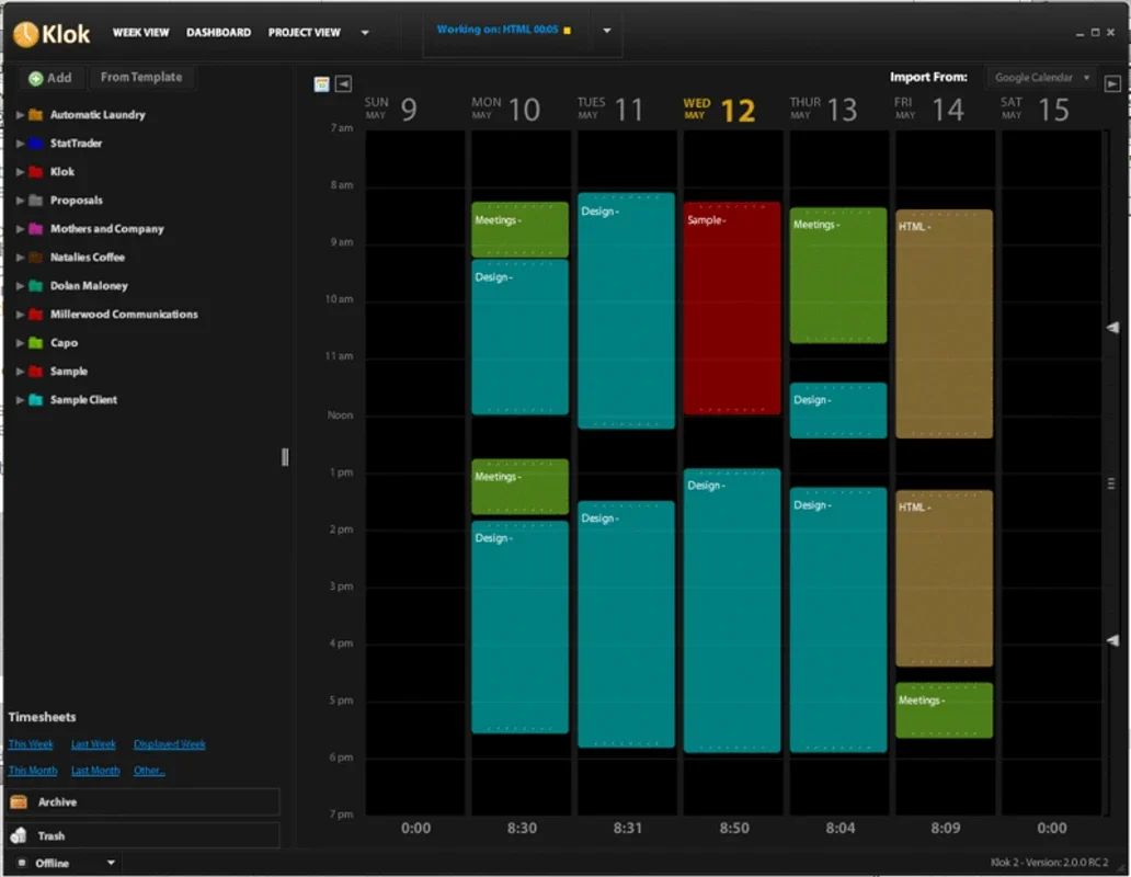 Klok for Windows - Optimize Your Time