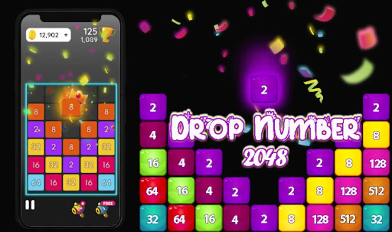 Drop and Merge Number for Android - Engaging Puzzle Game