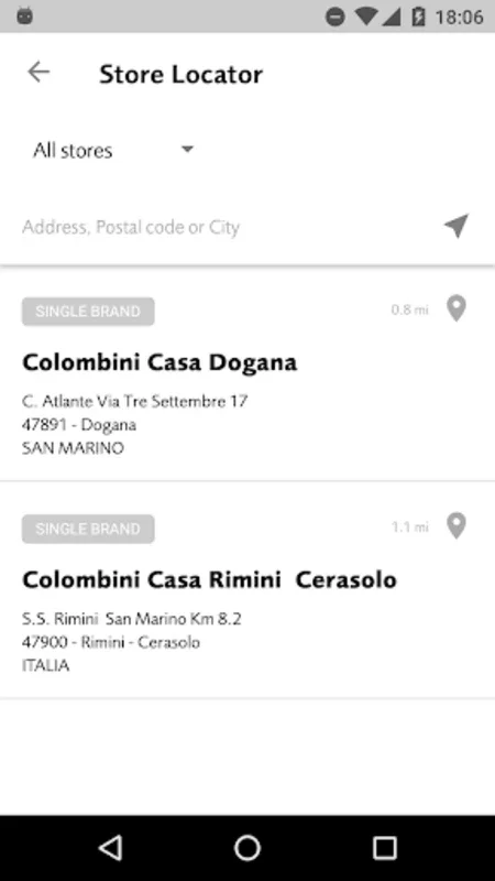 Colombini for Android: Explore Furniture Trends with Ease