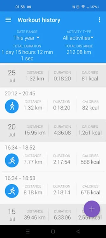 Caynax Sports Tracker for Android - Track Fitness Progress