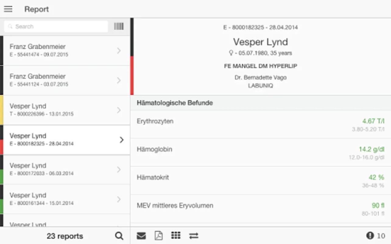 Dianovis for Android - Real-Time Lab Results & Secure Access