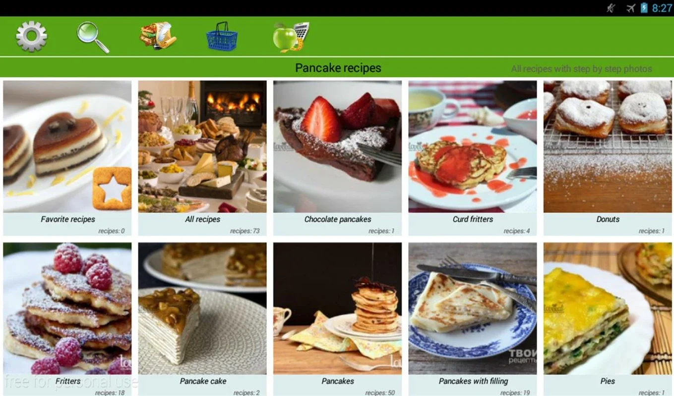 Pancakes recipes for Android - Discover 354 Mouthwatering Recipes