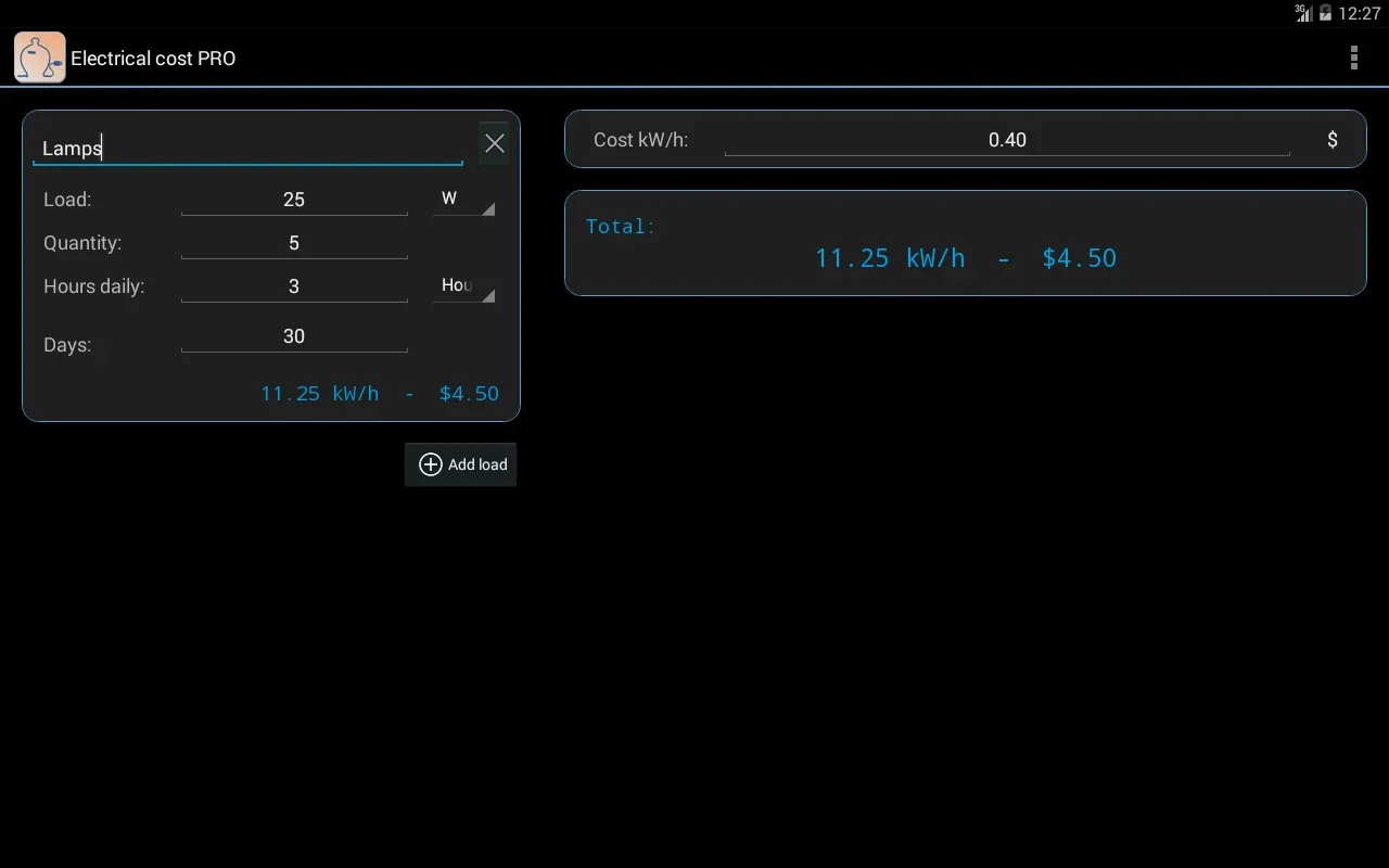 Electrical Cost for Android: Manage Home Energy Expenses