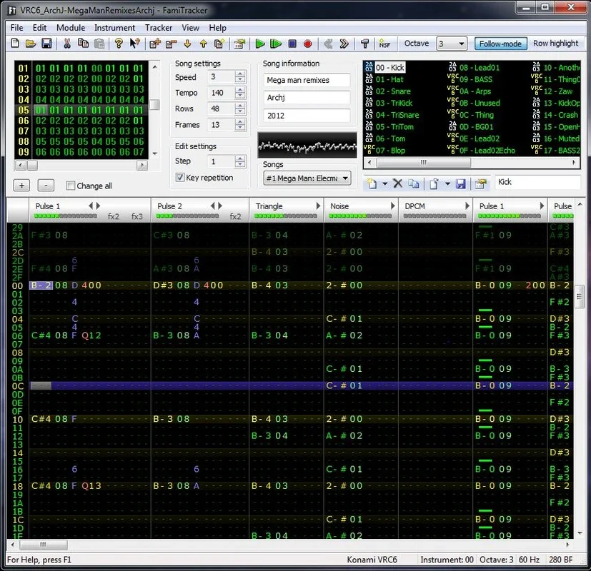 FamiTracker for Windows - Create Nintendo Music Easily