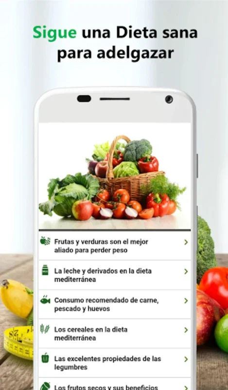 Dieta sana para adelgazar for Android - Transform Your Health