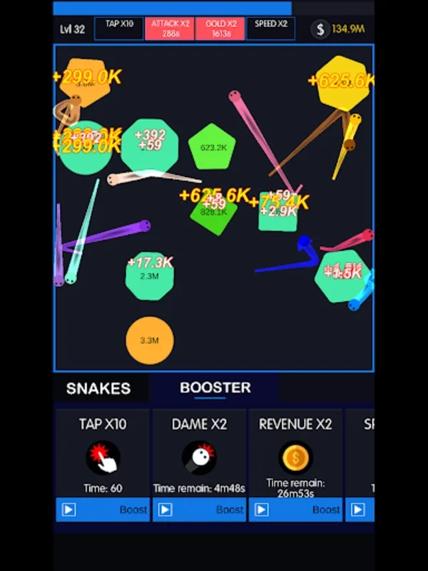 Idle Snakes for Android - Engaging Snake Battles