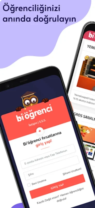 Bi öğrenci for Android - Instant Student Discount Access