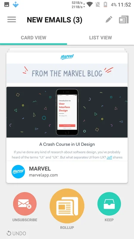 Unroll.Me for Android - Manage Spam Emails Easily