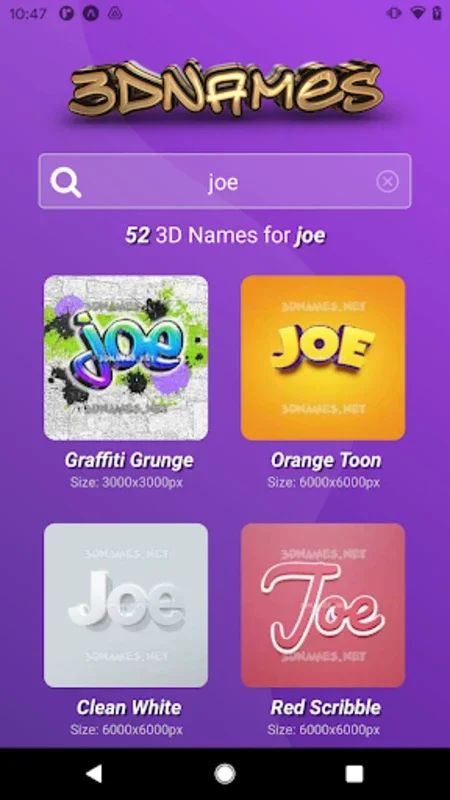 3D Names for Android: Personalize with HD Wallpapers