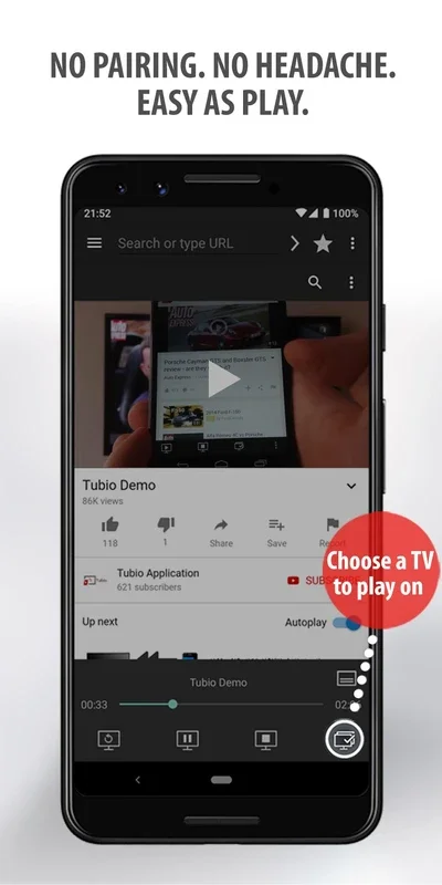 Tubio for Android - Cast Videos to TV