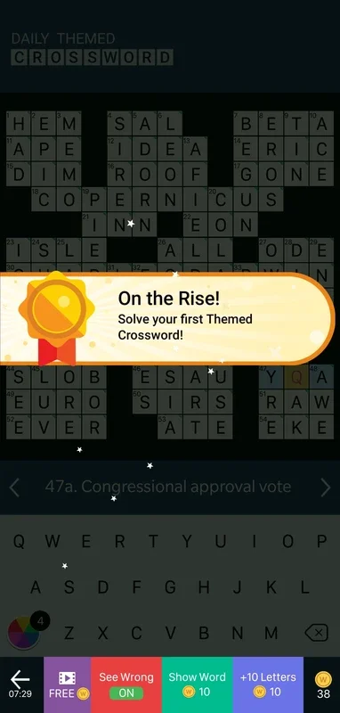 Daily Themed Crossword for Android: Endless Crossword Fun