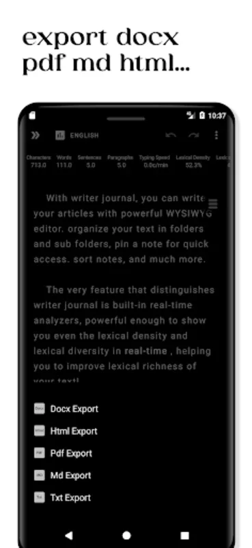 Writer Journal for Android - No Downloading Needed! (Android)