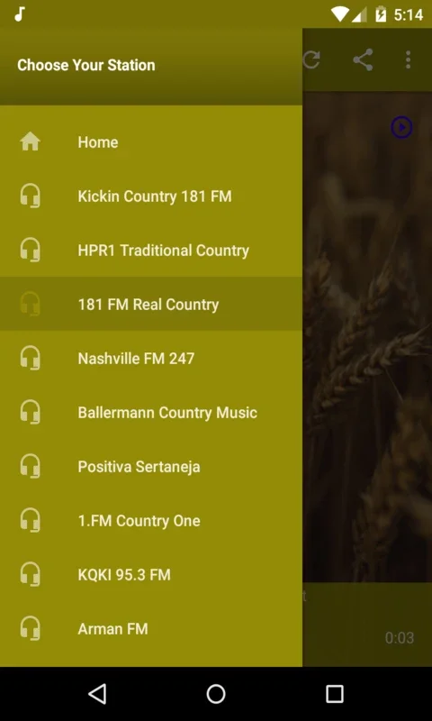 Country Music Forever Radio for Android: Diverse Country Tunes