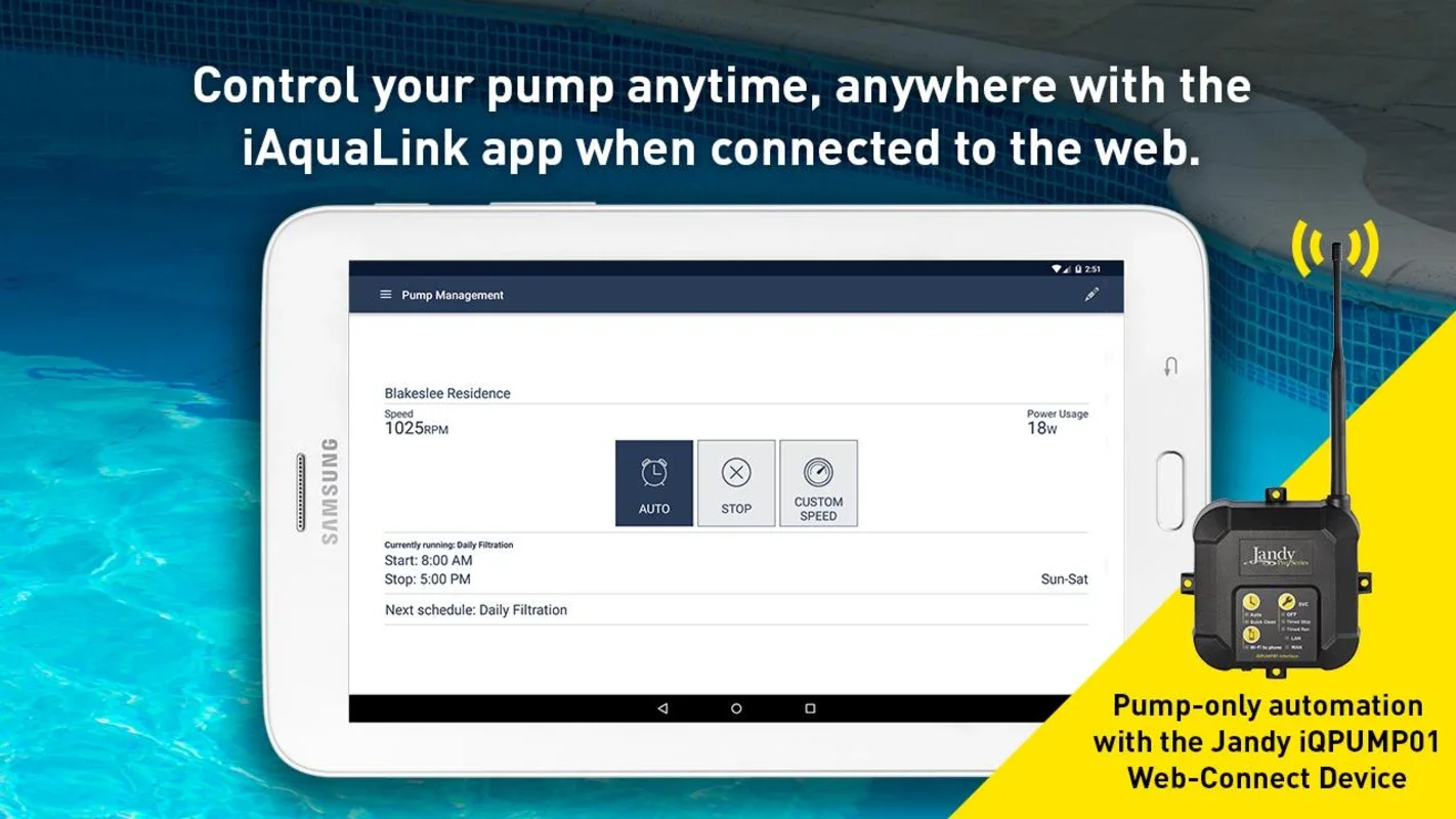 iAquaLink for Android: Complete Pool Control