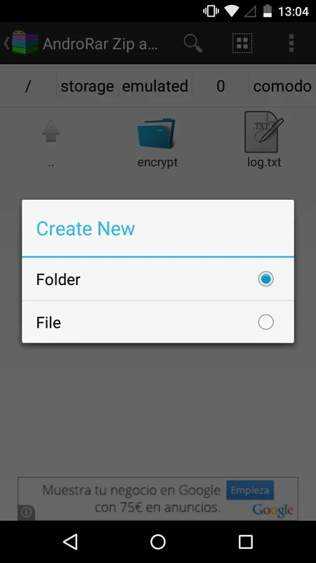 AndroRar Zip and Rar for Android: Versatile File Compression and Management